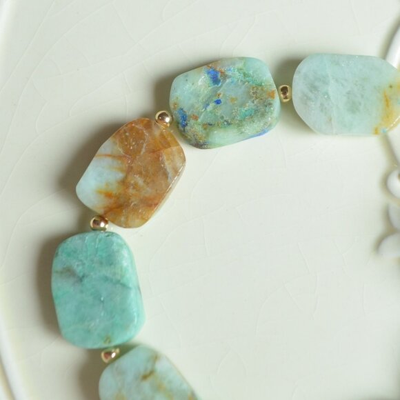 Chunky Chrysoprase Beaded Bracelet - Made in Canada - Picture 3 of 10